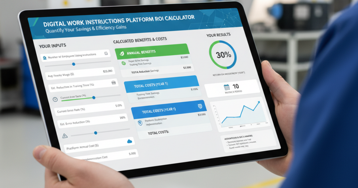 ROI of Digital Work Instructions Platforms | Connected… | Ansomat